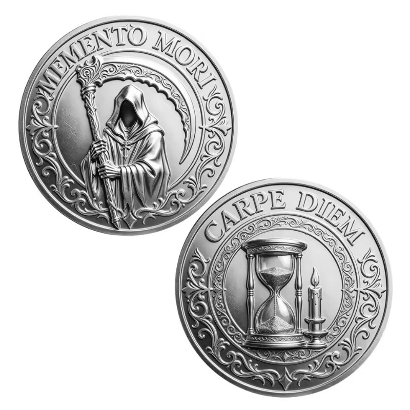 Token Coin Mechanism - Moneta Commemorativa Memento Mori Carpe Diem